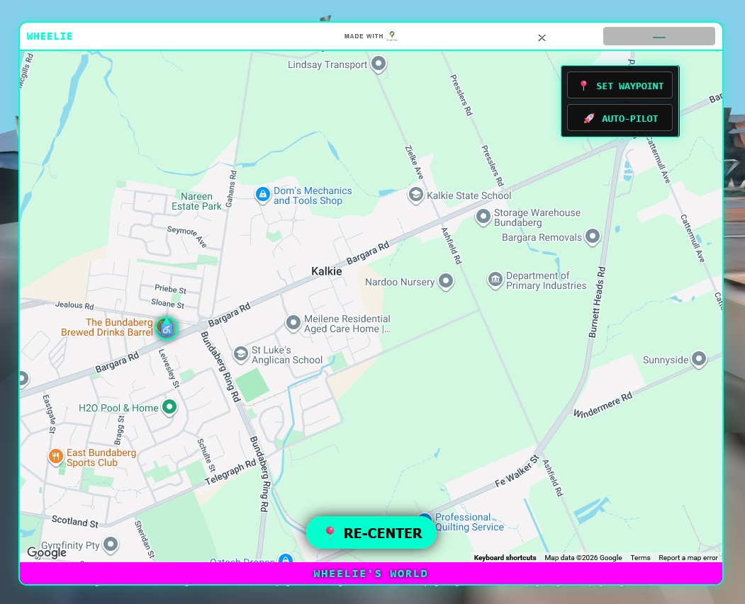 Interactive Mini-Map with Auto-Pilot Menu