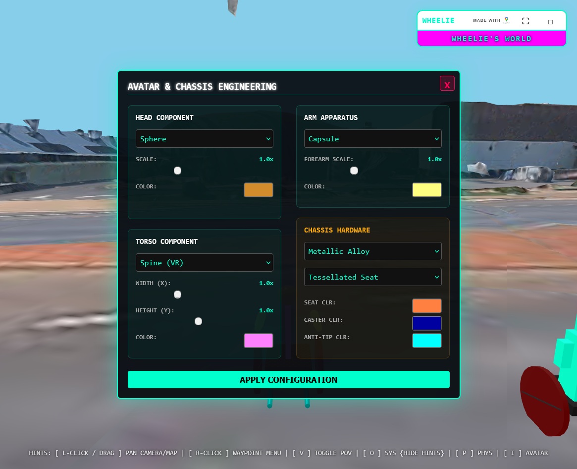 Avatar Menu