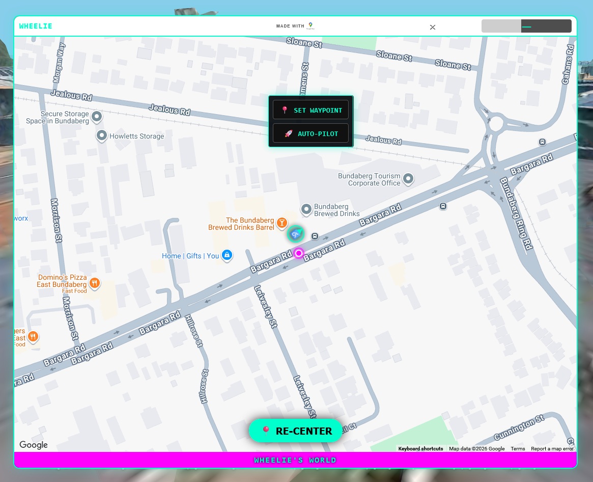 Interactive Mini-Map with Auto-Pilot Menu